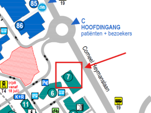 UZ Gent - Auditorium Nobel - UZ Gent - ingang 7 route 7000.